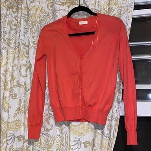 Coral cardigan
